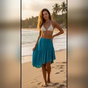 VINTAGE remade asymmetric skirt women's xs